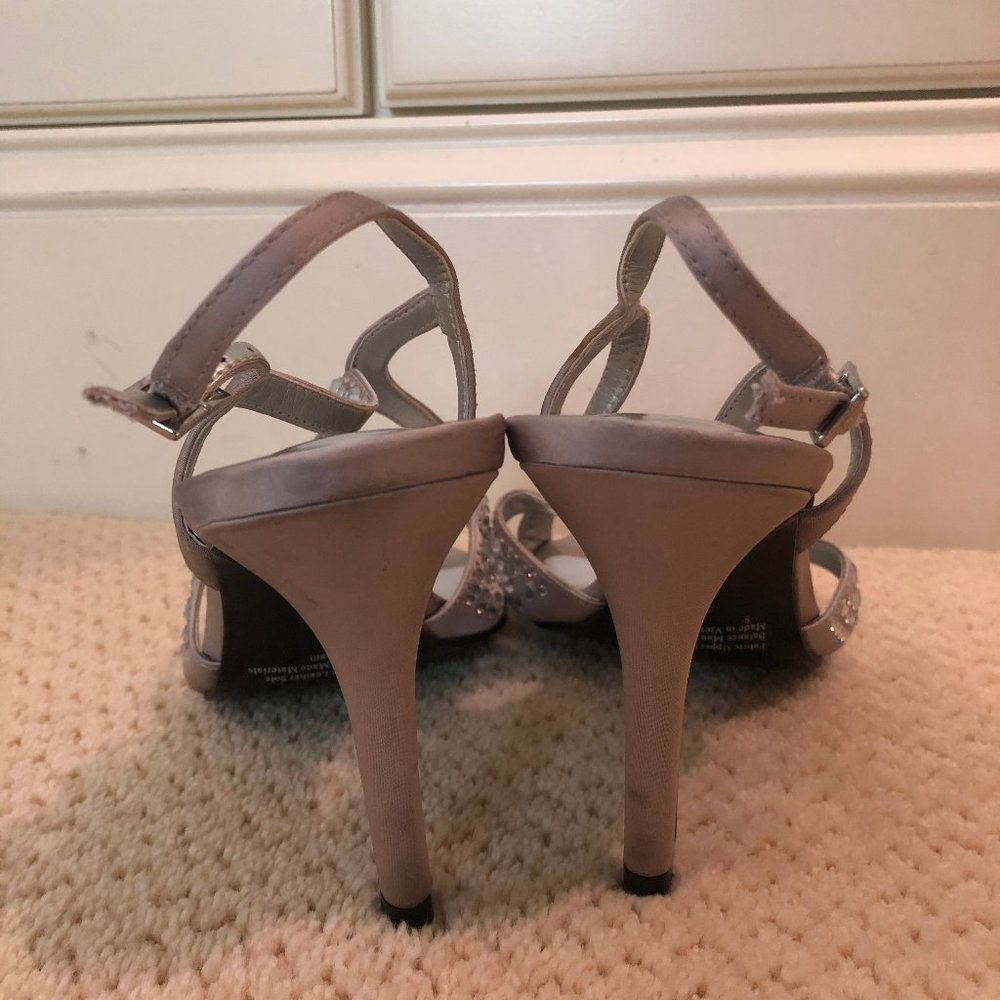 Strappy Silver Heels - Picture 3 of 4